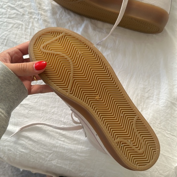 Nike Blazer Mid Premium in Pearl Pink Lavendar Leather Lace Up Sneakers 7 - Picture 5 of 7